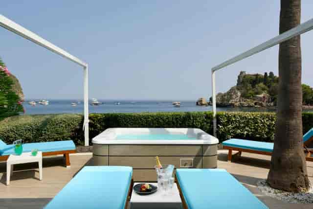 Isola Bella al fresco event, sea view, jacuzzi, reception