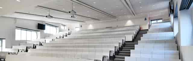 Milan Uni lecture hall, tiered seating, conference, seminar