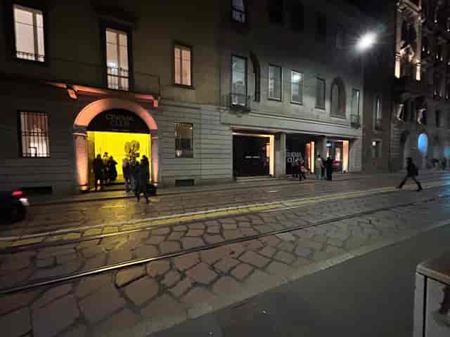 Castello Sforzesco cinema club event venue, historic architecture.
