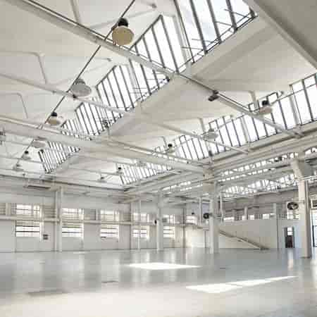 Industrial event space, Milan, launch venue
