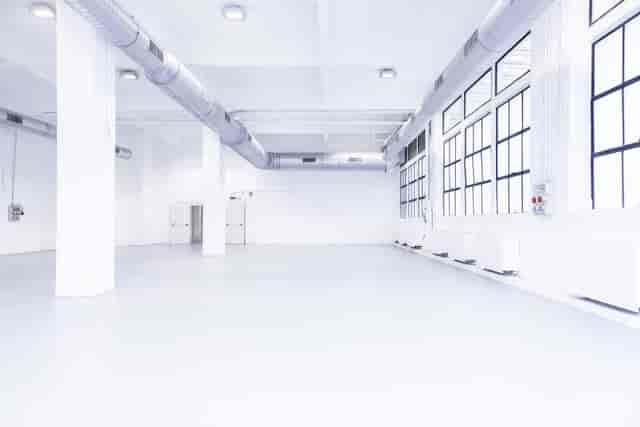 Industrial loft event space with natural light