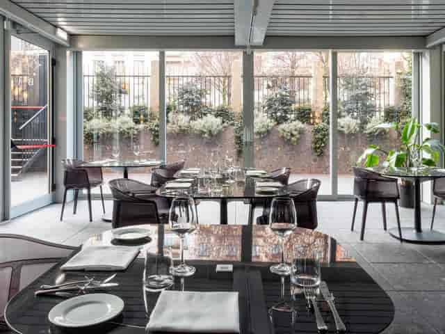 Elegant dining space at Bianca Maria Palace Hotel, perfect for corporate events and private dinners.