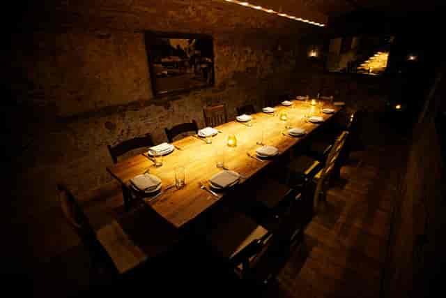 Fonda San Miguel private dining, rustic, wine event