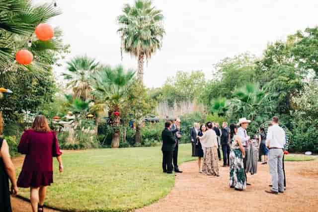 Ivy Hall garden reception, networking event, casual gathering