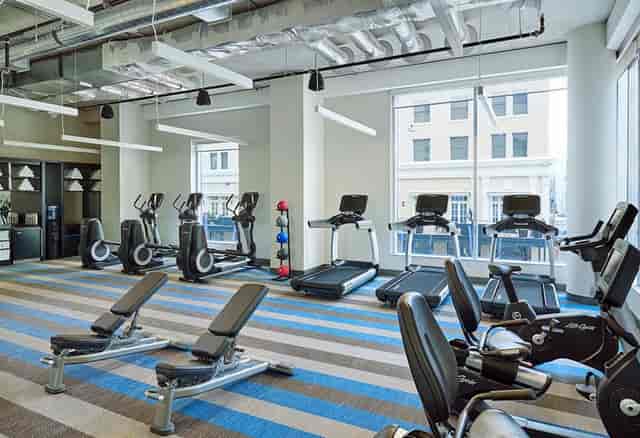 Austin apartment gym, modern fitness, wellness event