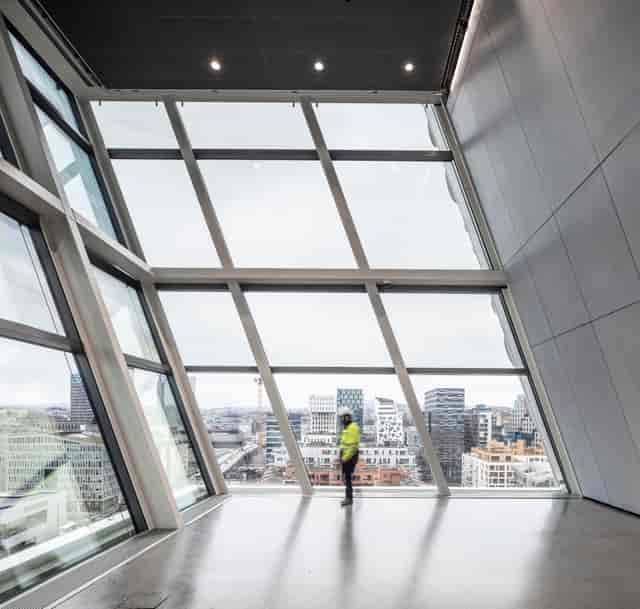 Modern event venue, city view, executive retreat, product launch