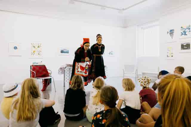 Oslo art gallery kids' storytelling event