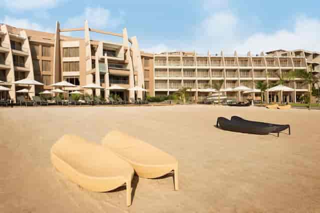 Beachfront resort event venue, open sand, Ramada Dar Es Salaam