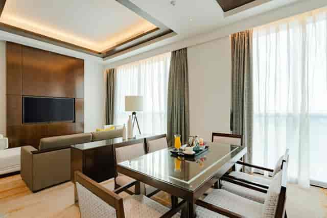 Luxury suite for executive meetings, VIP client entertainment, board retreats.