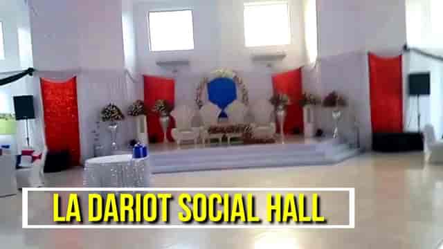 Jogoo Social Hall wedding reception stage
