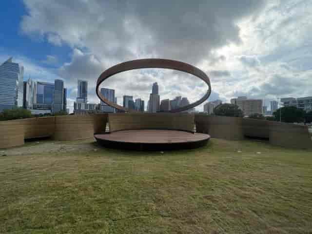 3D-printed stage, circular, concert, event