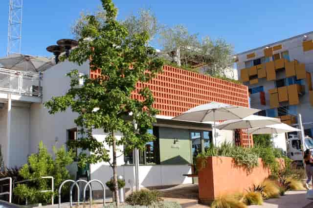 Rooftop event, urban brick, networking, corporate reception