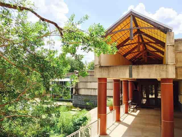 Austin Nature Center event venue, modern architecture, natural light, corporate wedding