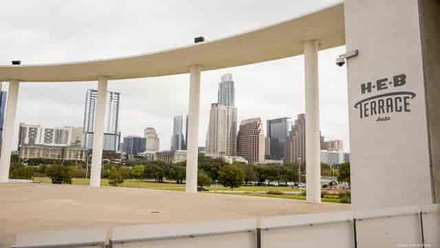 H-E-B Terrace Austin skyline, corporate event, outdoor venue