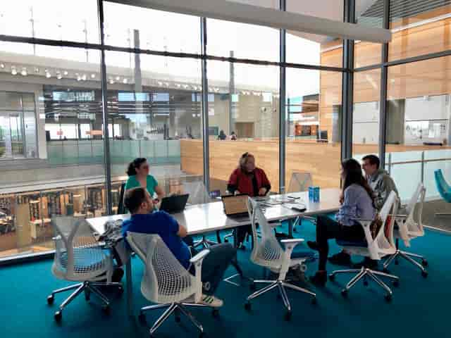 a11yATX Meetup members in 6th floor ...
