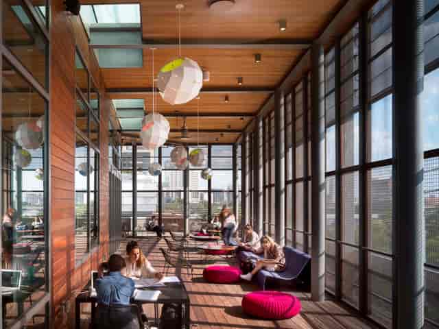 Austin library rooftop event space, city views, meeting venue