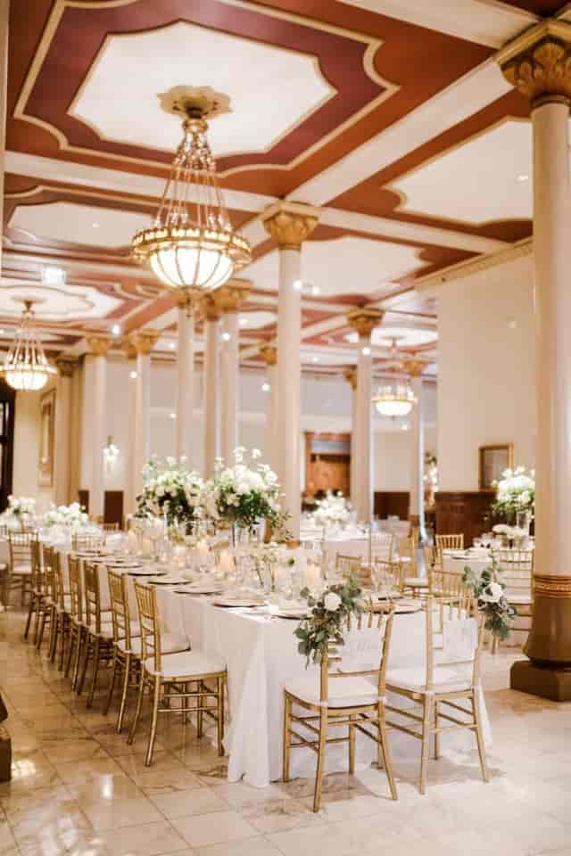Austin Club ballroom wedding gala classic elegance