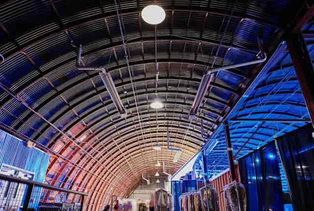 Fair Market industrial warehouse event rigging