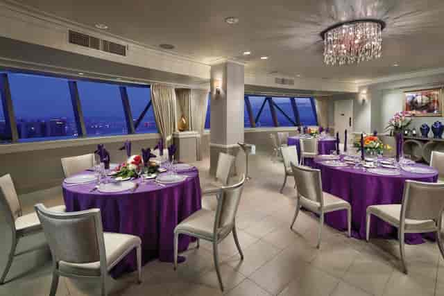 Strat private dining ballroom, upscale event
