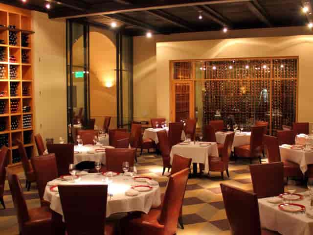 Delmonico Steakhouse private dining, wine pairing, elegant