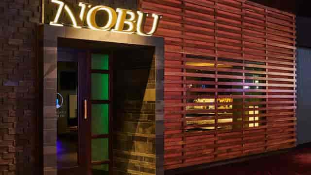 Nobu Las Vegas upscale restaurant entrance, VIP events