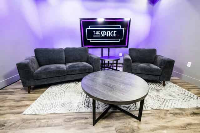 Podcast recording studio