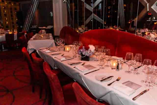 Eiffel Tower private dining, red, gala, retreat