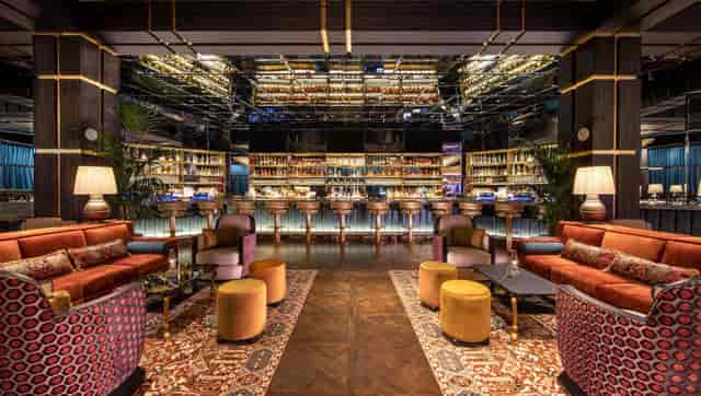 Venetian lounge, luxury event space, corporate reception