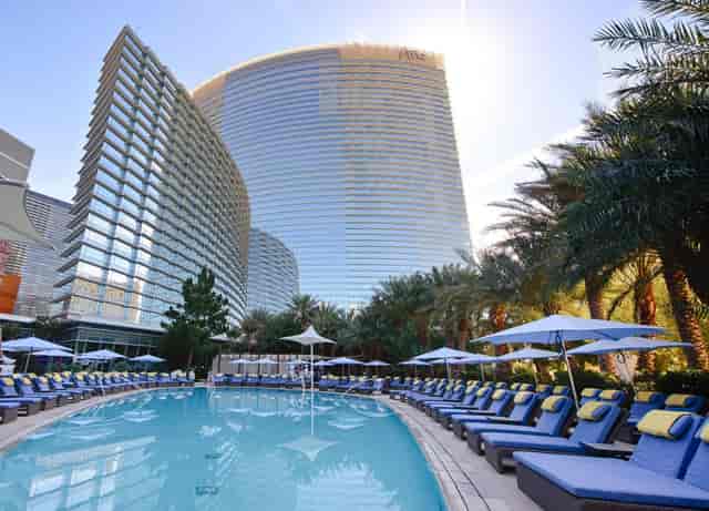 ARIA Las Vegas pool event corporate retreat