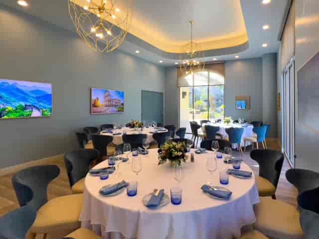 Spiedini private dining, elegant tables, event, dinner