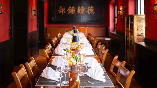 Private dining room, Asian restaurant, corporate event, intimate dinner
