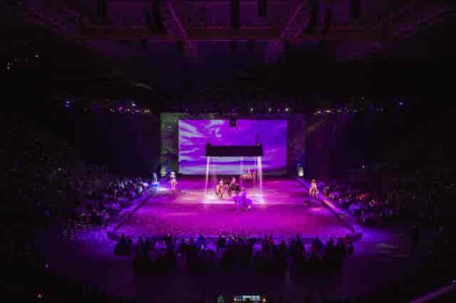 Munich Olympic Hall event stage lighting
