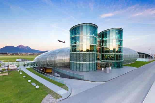 Ikarus Hangar-7 event venue modern architecture corporate launch