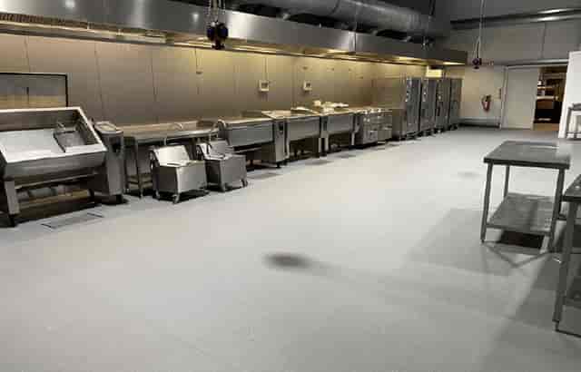 Knorr Bremse event catering kitchen, industrial stainless steel, banquet, conference