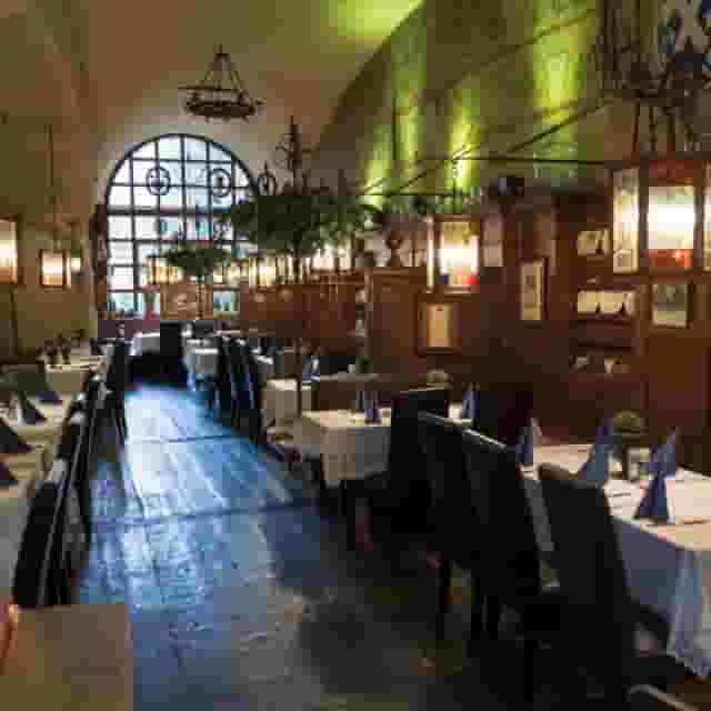 Biergarten im Innenhof