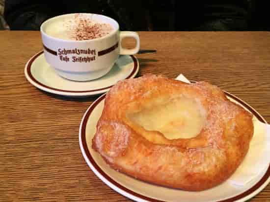 Schmalznudel Cafe cappuccino cinnamon pastry networking event