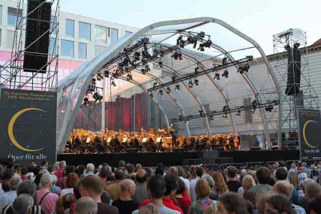 Outdoor Opera Concert, Staatsoper Stage, Event Setup