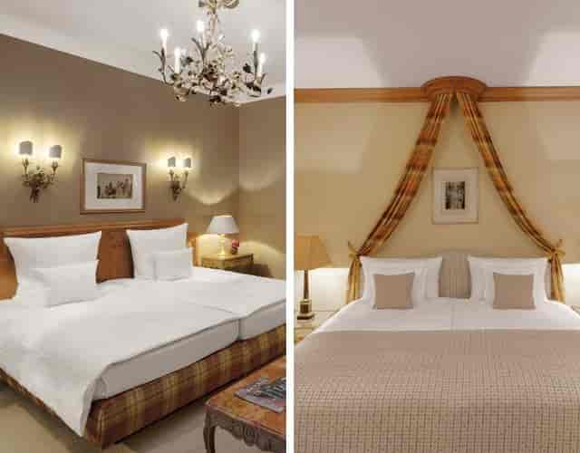 Luxury hotel rooms: Classic & romantic suites for events.