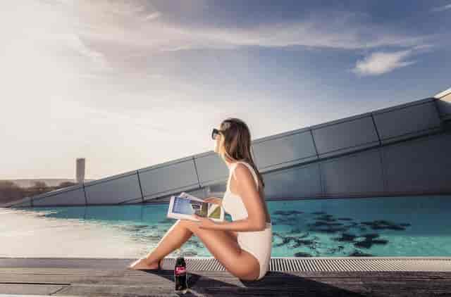 Rooftop pool, Kameha Grand Bonn, modern design, VIP events