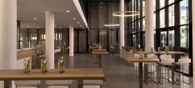 Wappenhalle foyer event modern reception space