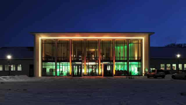 Modern event hall, Munich, corporate, trade show