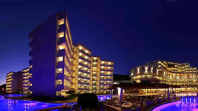 Luxury resort at night, event, retreat, corporate