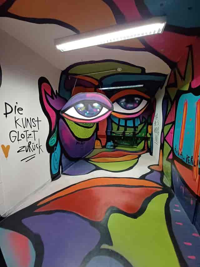 Pop-Up gallery art installation, KUNSTLABOR 2 event