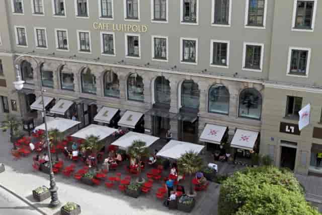 Cafe Luitpold outdoor patio for networking events and professional corporate receptions.