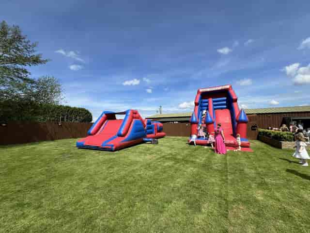 Inflatable entertainment at The Aviary for family-friendly corporate events and private celebrations.