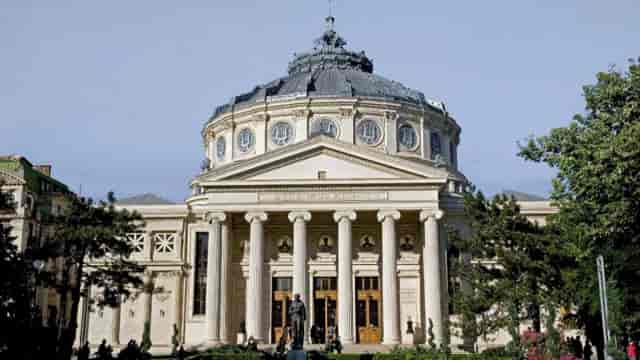 Romanian Athenaeum architecture for formal symposia and gala events.