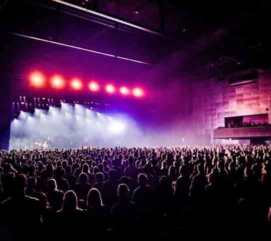 AFAS Live concert hall with atmospheric lighting for large-scale music events and festivals.