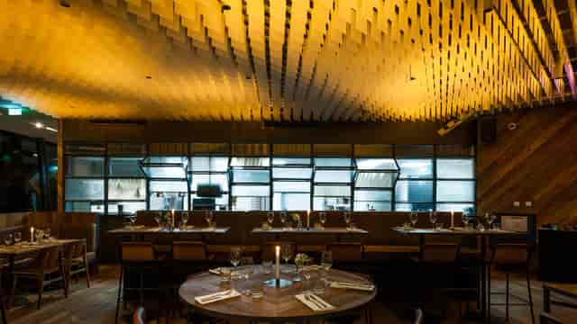 High-end Madam Amsterdam restaurant with dramatic ceiling for VIP events and networking dinners.