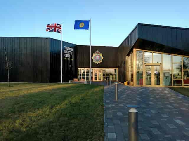 Modern meeting room entrance at The RLC Museum, ideal for professional corporate event venues.