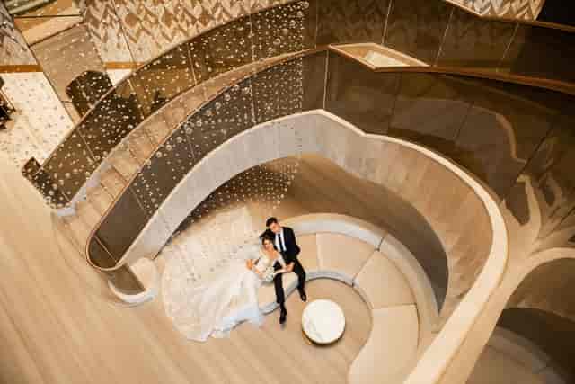 L’Obelisque Ballroom at Sofitel Dubai: luxury gala venue with grand architectural design.